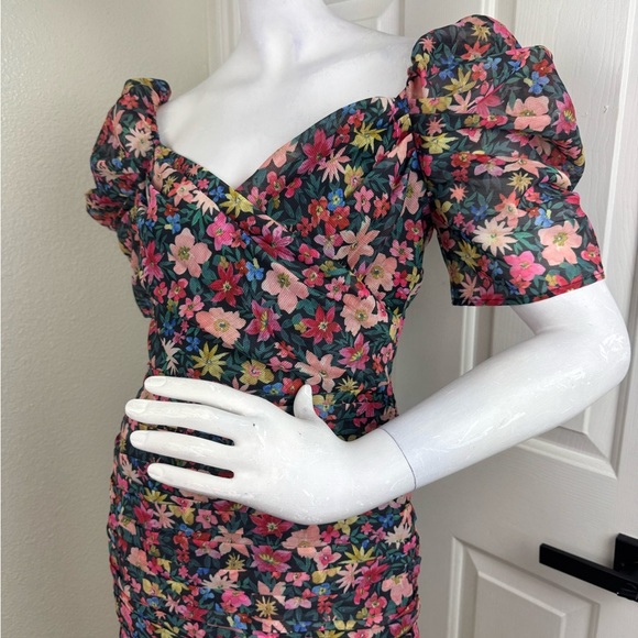 C/MEO Collective Red and Pink Long Sleeve Dress #332 - Picture 12 of 17